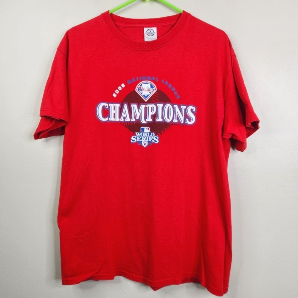 Delta Magnum Weight 2008 Philadelphia Phillies World Series Champions SS Tee L